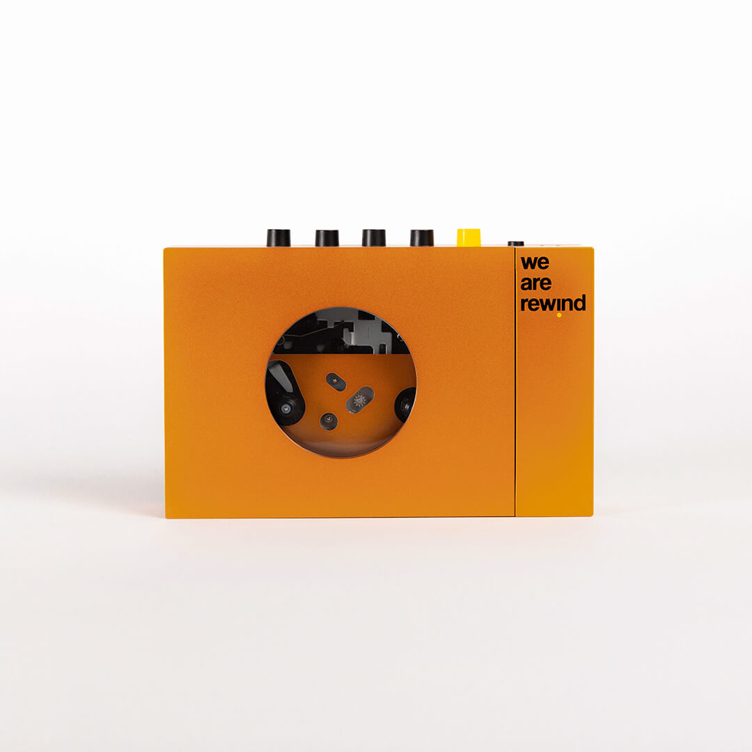パック オレンジ カセット プレーヤー + ブランク カセット